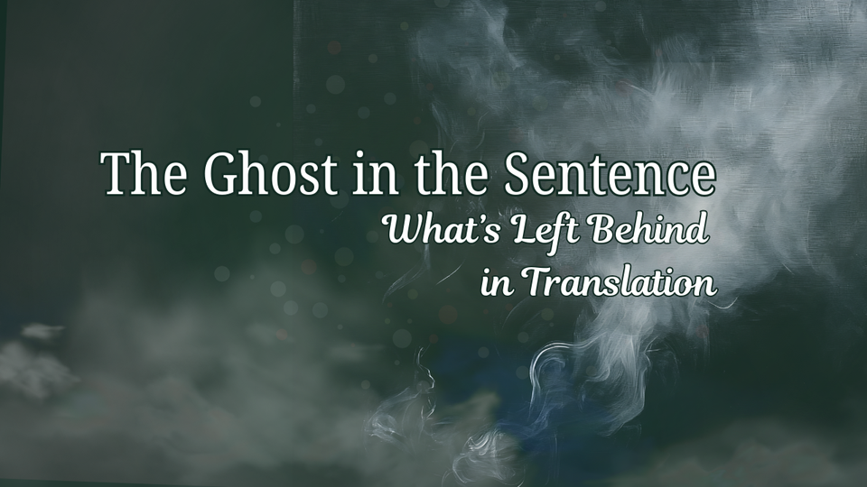 The Ghost in the Sentence 1: Every Text Is Haunted